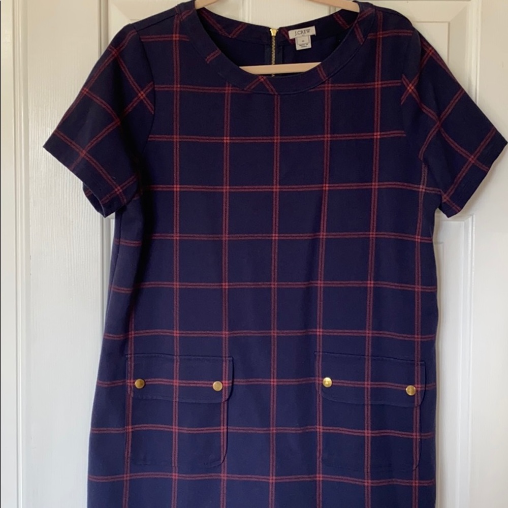 J Crew Plaid Dress in Size 12